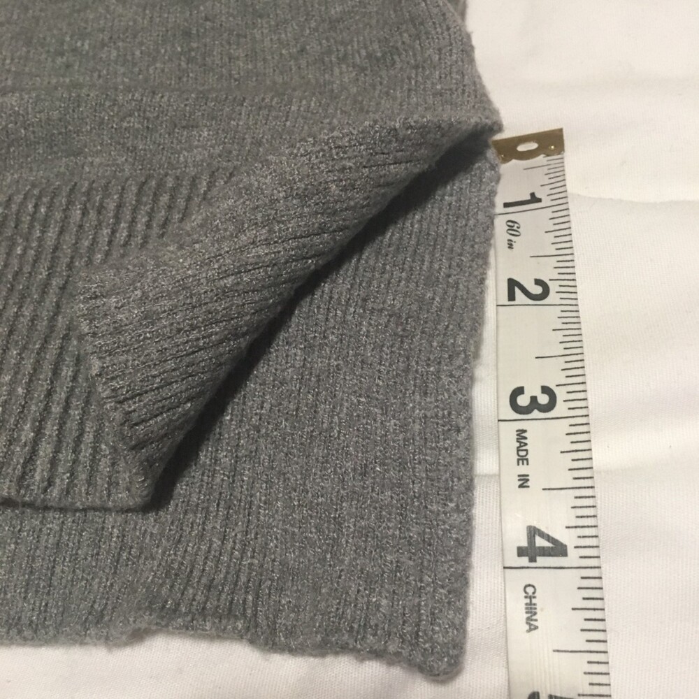 ✨️3 For $20✨️  Women M gray turtleneck long sweater Oversize CoastalGrandma 90s - Picture 8 of 8